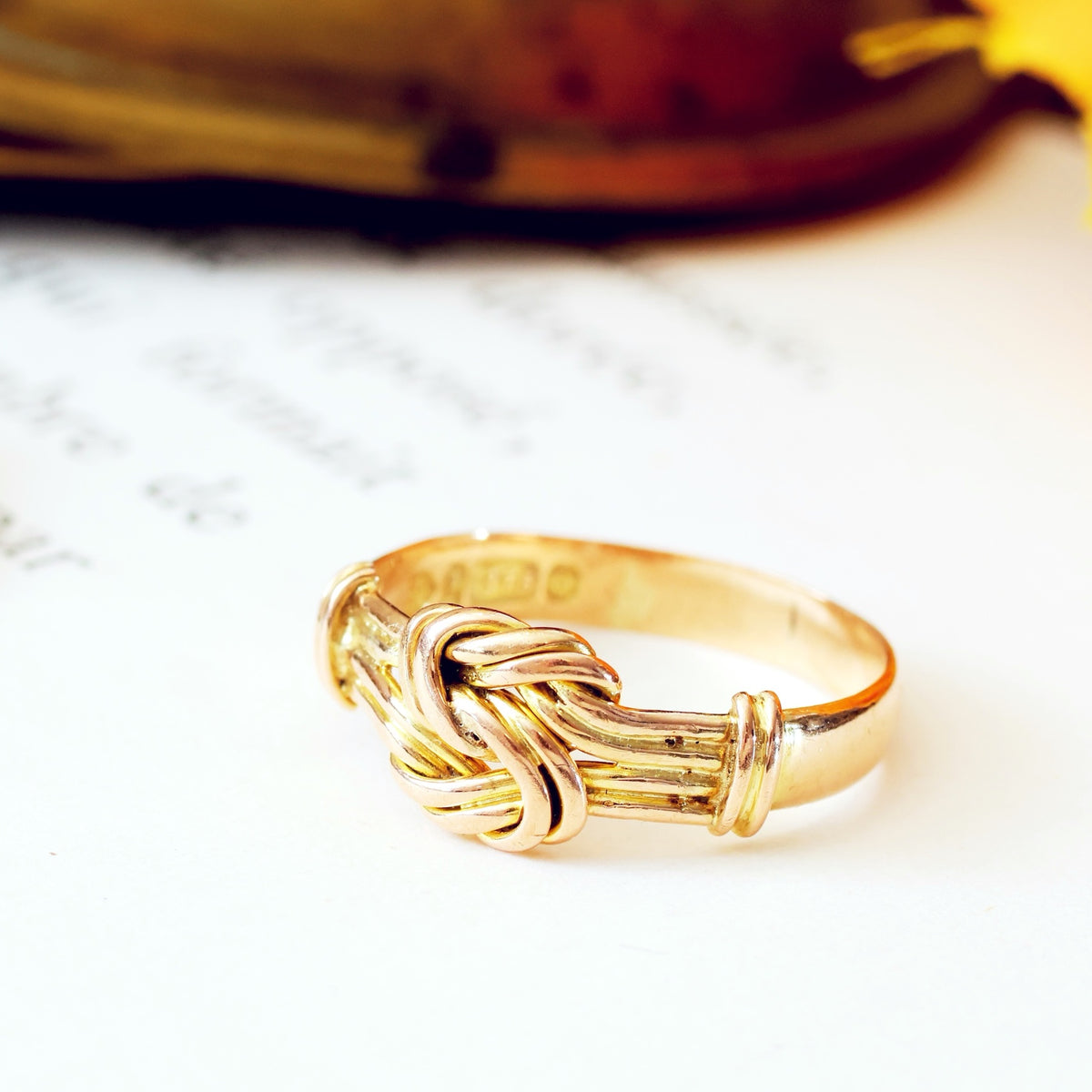 Antique 9ct Gold Knot Ring