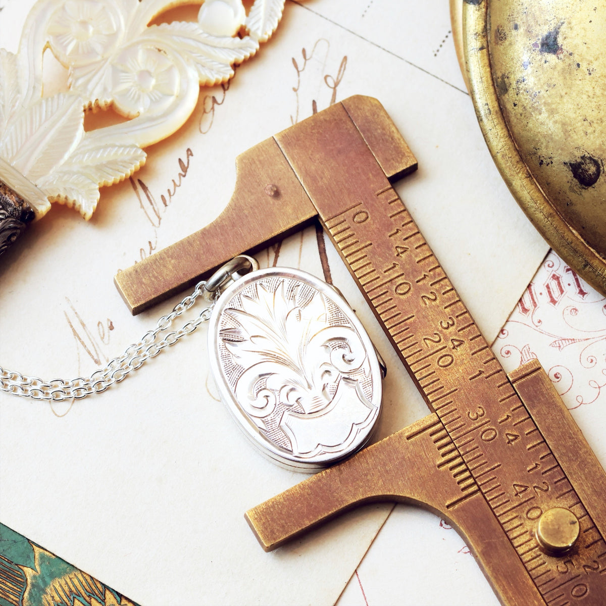 Sweet Antique Victorian Silver Locket