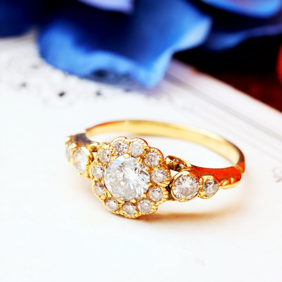 18ct Gold Diamond Cluster Ring