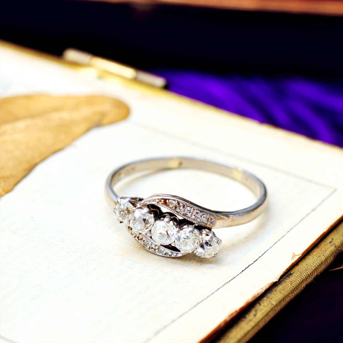 Vintage 1930's Platinum Diamond Engagement Ring