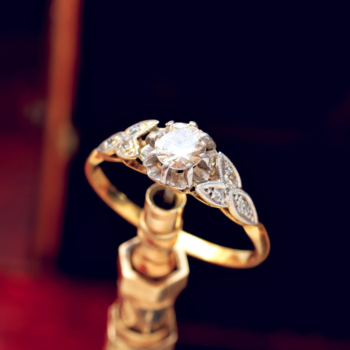 Darling One! SuperSparkly Vintage Diamond Engagement Ring