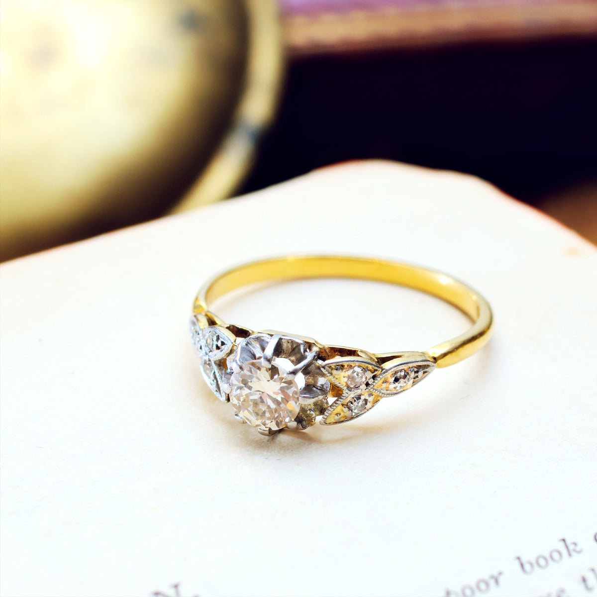 Darling One! SuperSparkly Vintage Diamond Engagement Ring