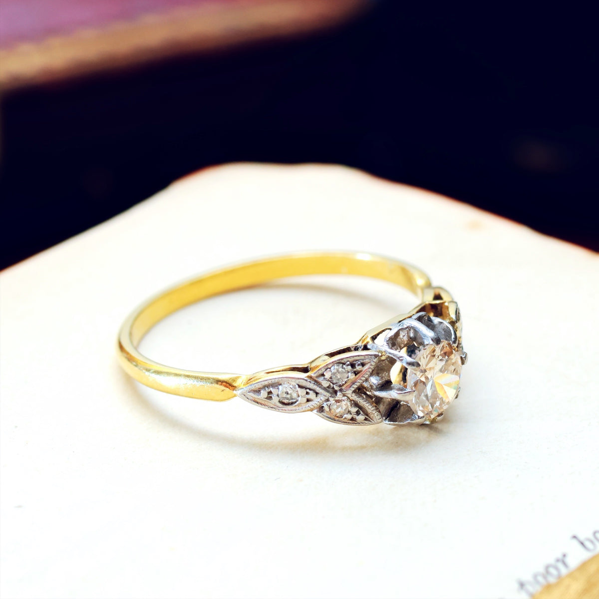 Darling One! SuperSparkly Vintage Diamond Engagement Ring