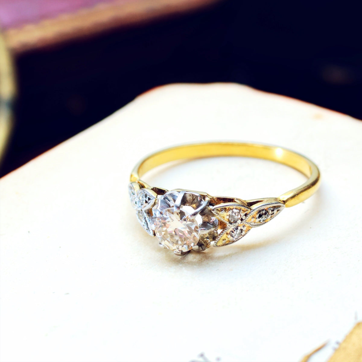 Darling One! SuperSparkly Vintage Diamond Engagement Ring