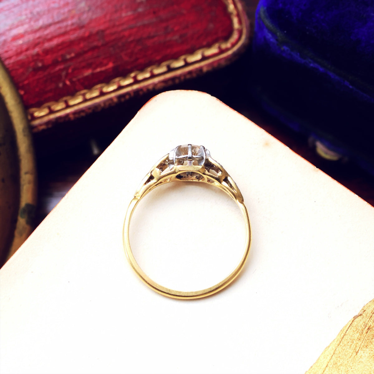 Darling One! SuperSparkly Vintage Diamond Engagement Ring