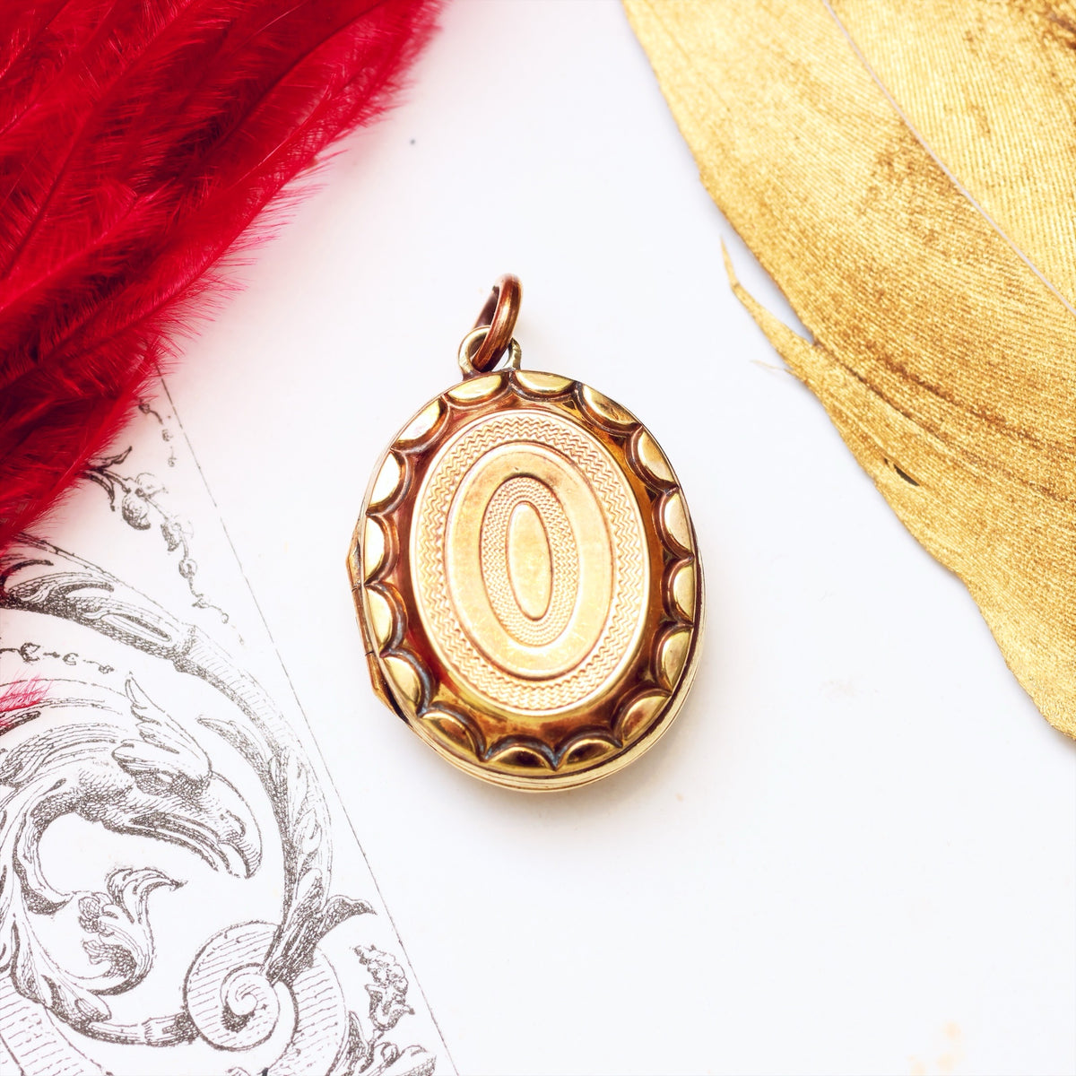 Antique 1860's Victorian Gold Locket