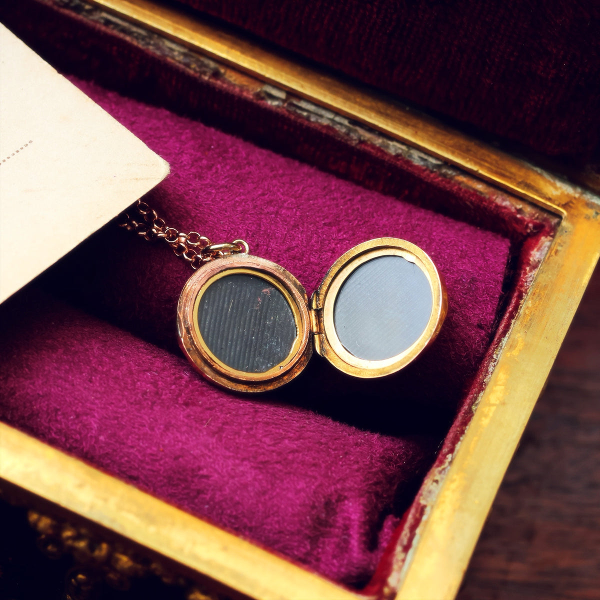 Darling Miniature Antique Gold Locket