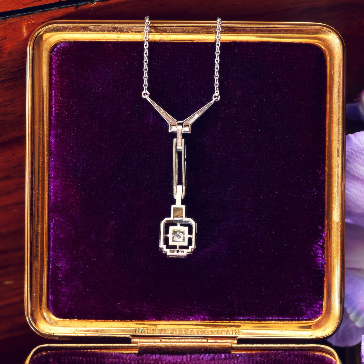 Vintage Art Deco Diamond Necklace