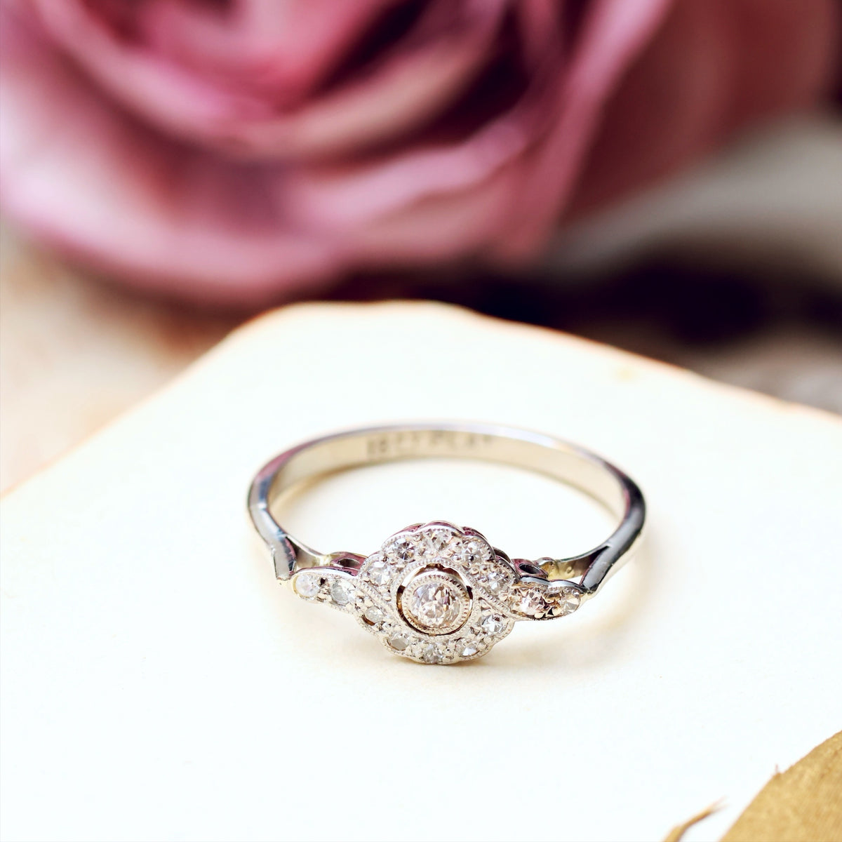 Vintage Darling! Diamond Daisy Cluster Ring