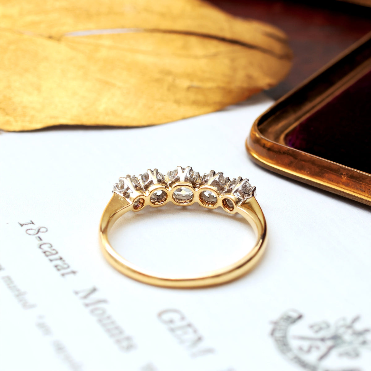 Finest Antique Edwardian Diamond Engagement Ring