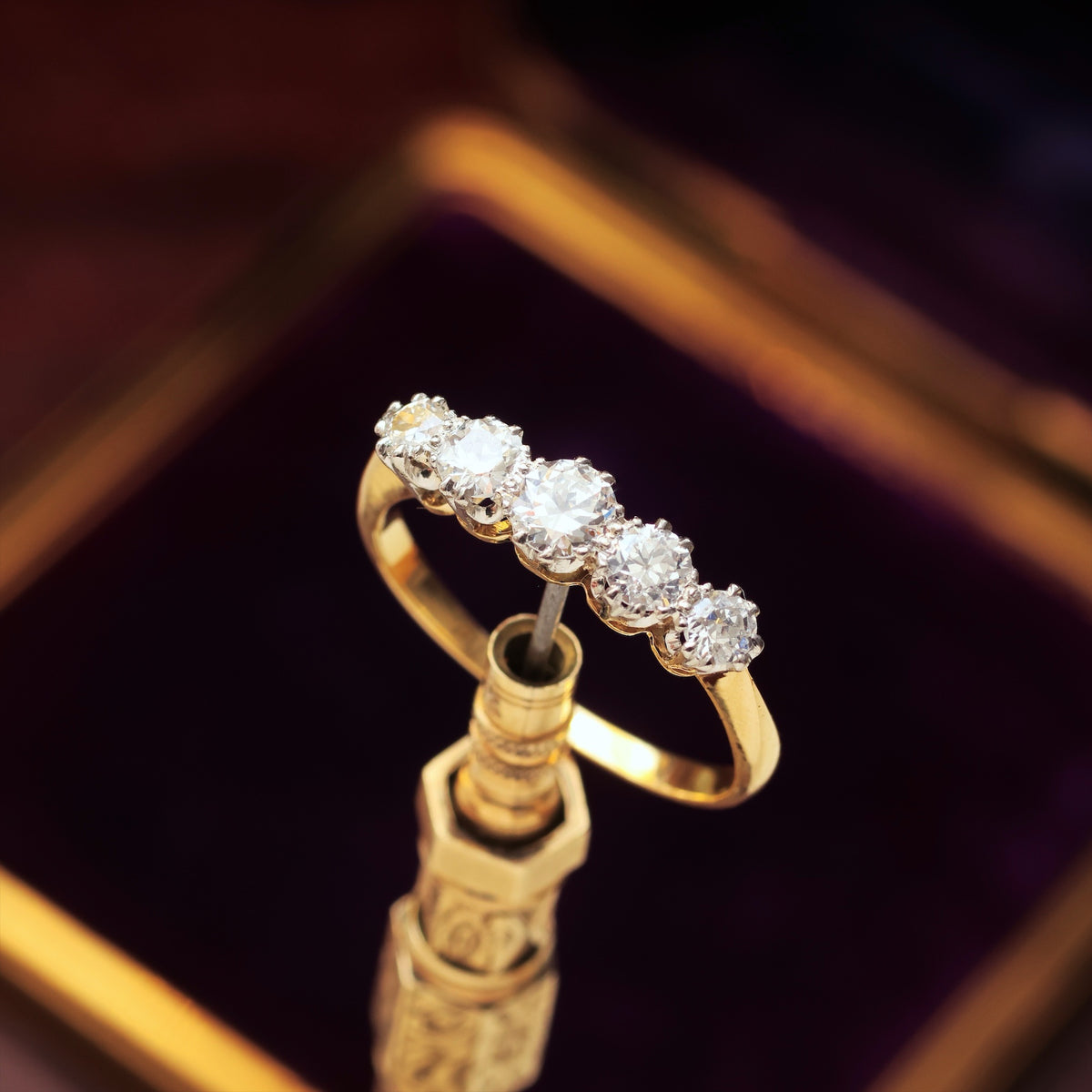 Finest Antique Edwardian Diamond Engagement Ring