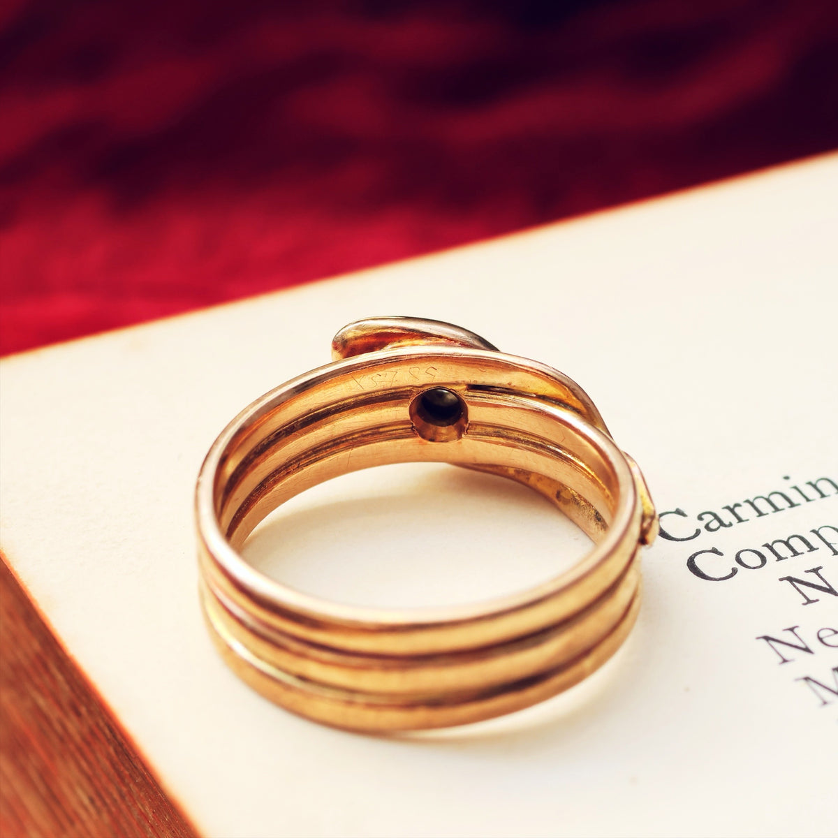 Charming Victorian Coiled Snake Diamond Ring