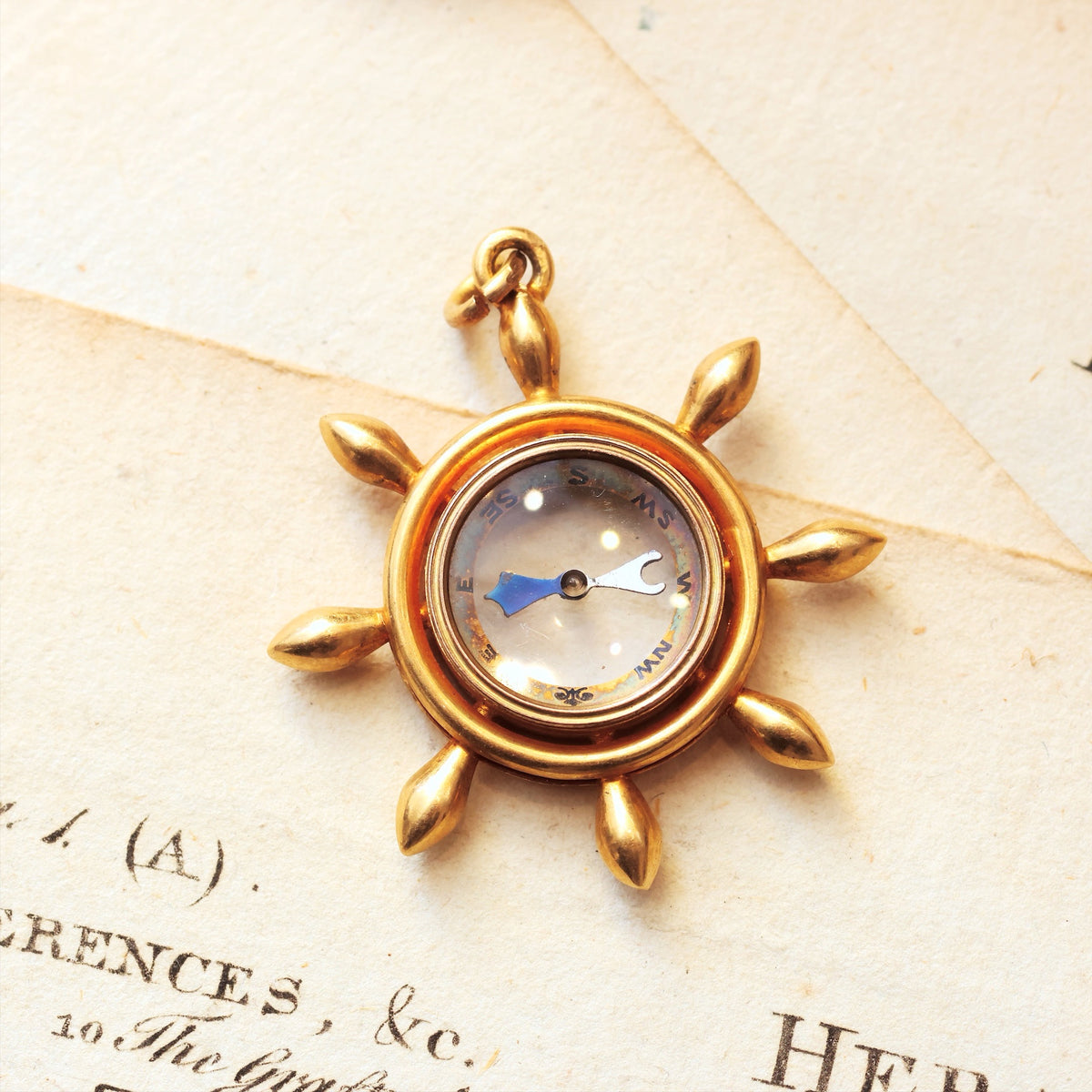 Antique Victorian 18ct Gold Compass