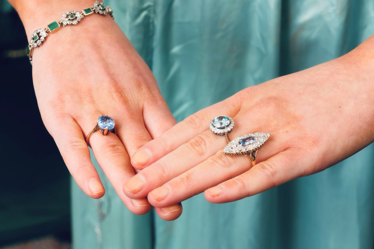 OH My Goodness!! Mesmerising Marvellous Marquise Sapphire & Diamond Ring