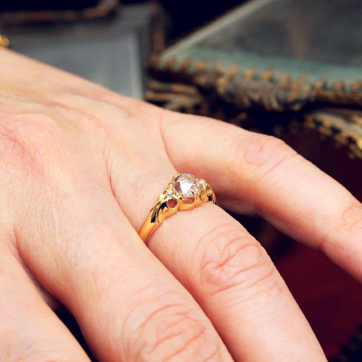 Very Special Date 1875 Victorian Diamond Ring