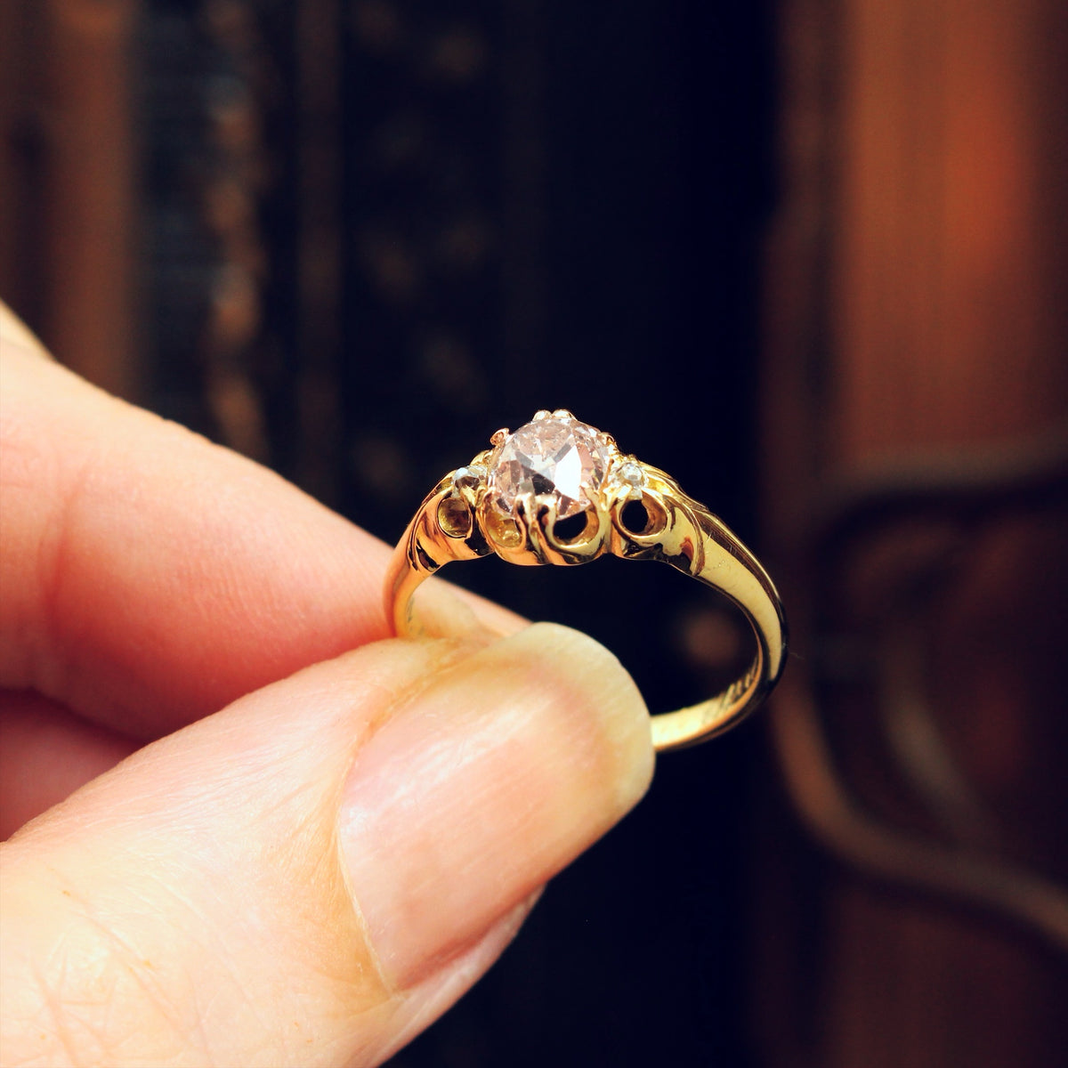 Very Special Date 1875 Victorian Diamond Ring