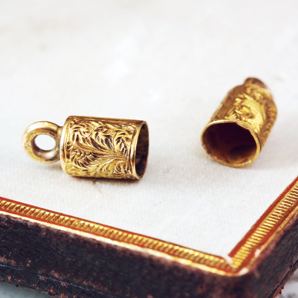 Hand Engraved 15ct Gold Baby Tooth Cap