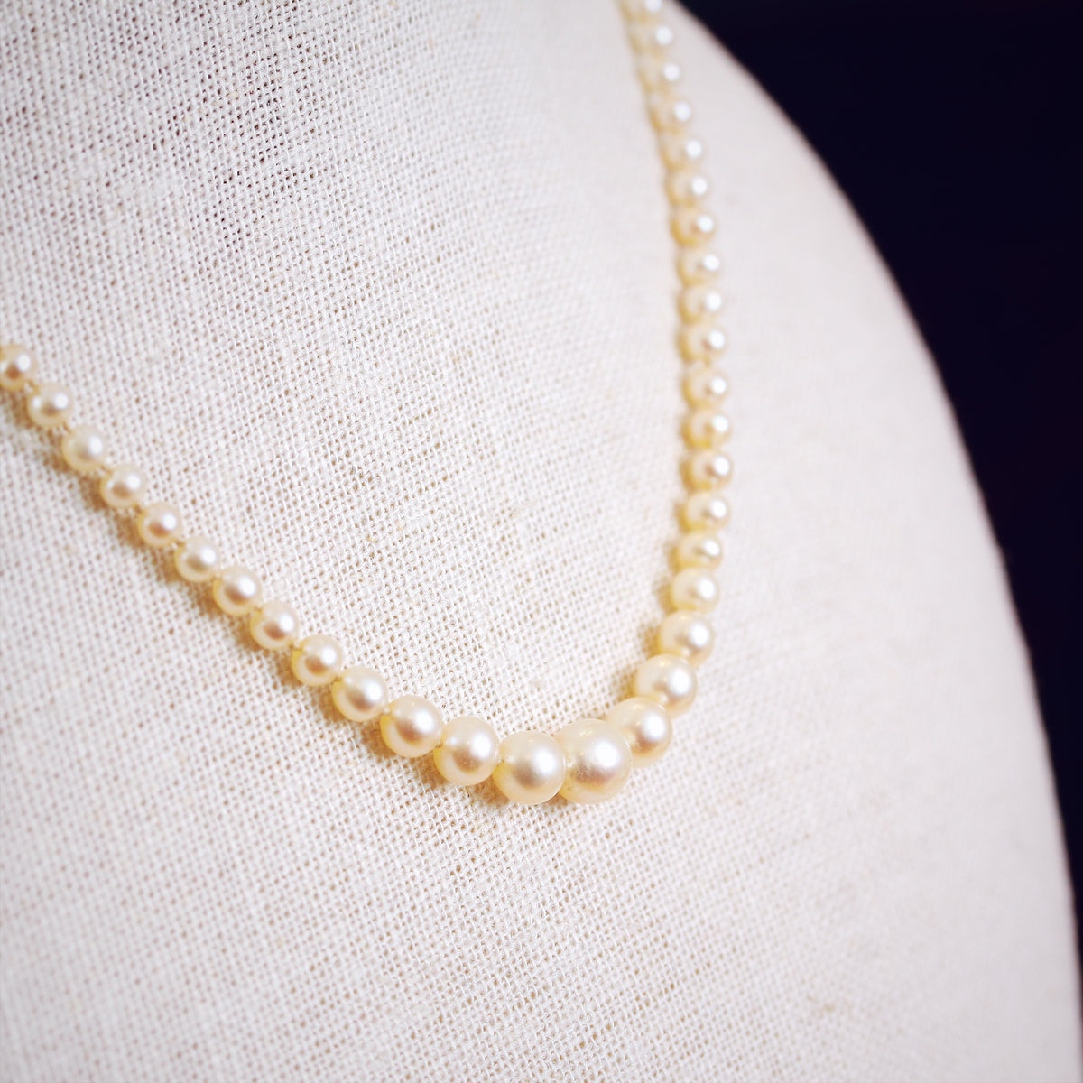 Certificated Antique Natural Saltwater Pearl Necklace