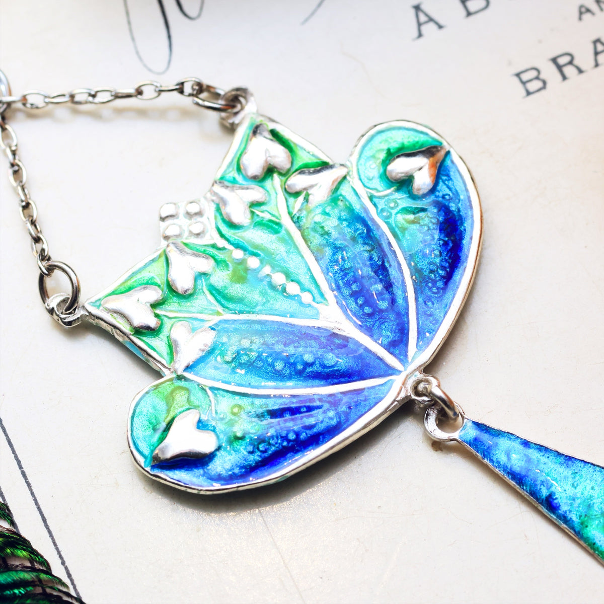 Art Nouveau Enamelled Silver Pendant