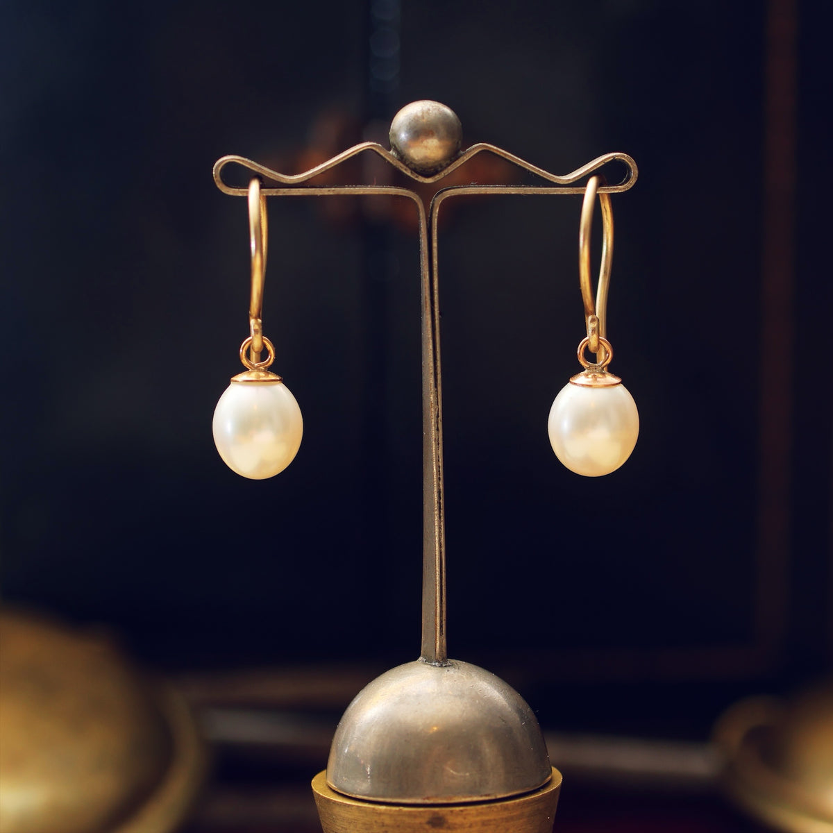 Lustrous Freshwater Pearl Earrings