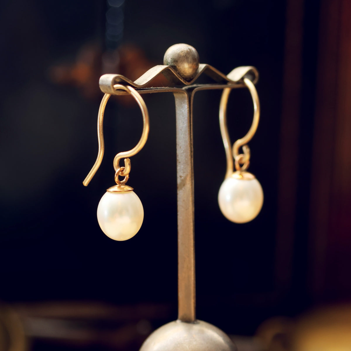 Lustrous Freshwater Pearl Earrings