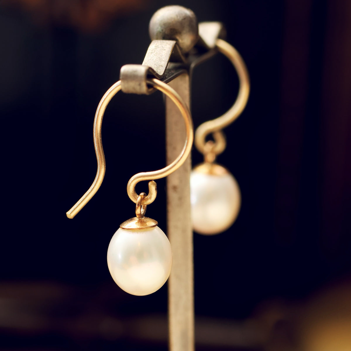 Lustrous Freshwater Pearl Earrings