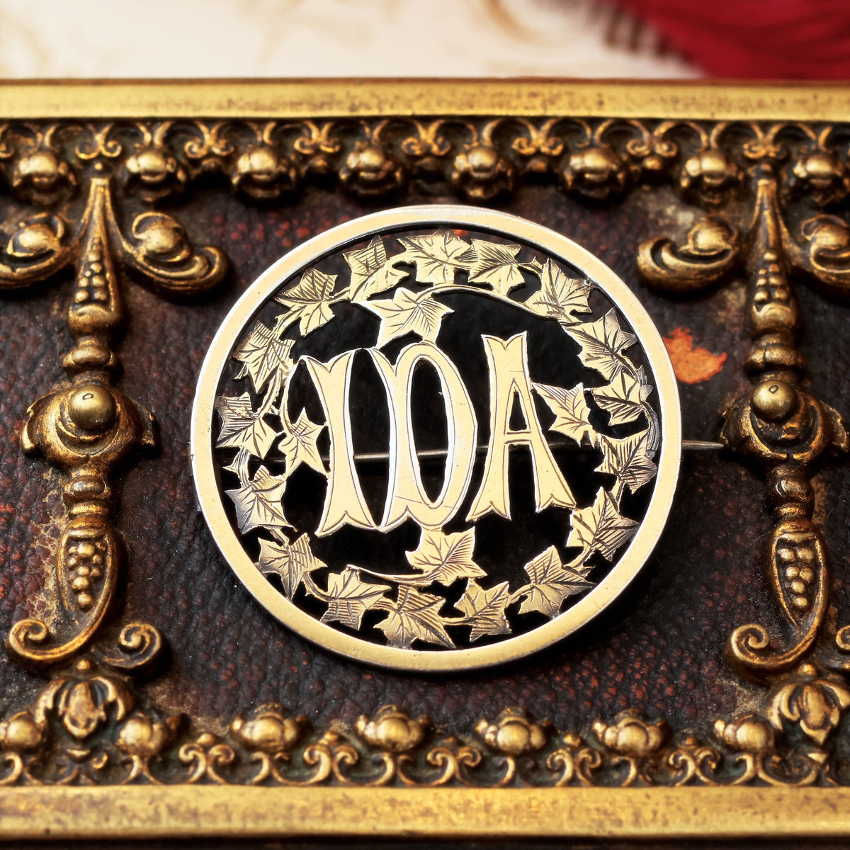 Antique 1880's 'IDA' Name Brooch