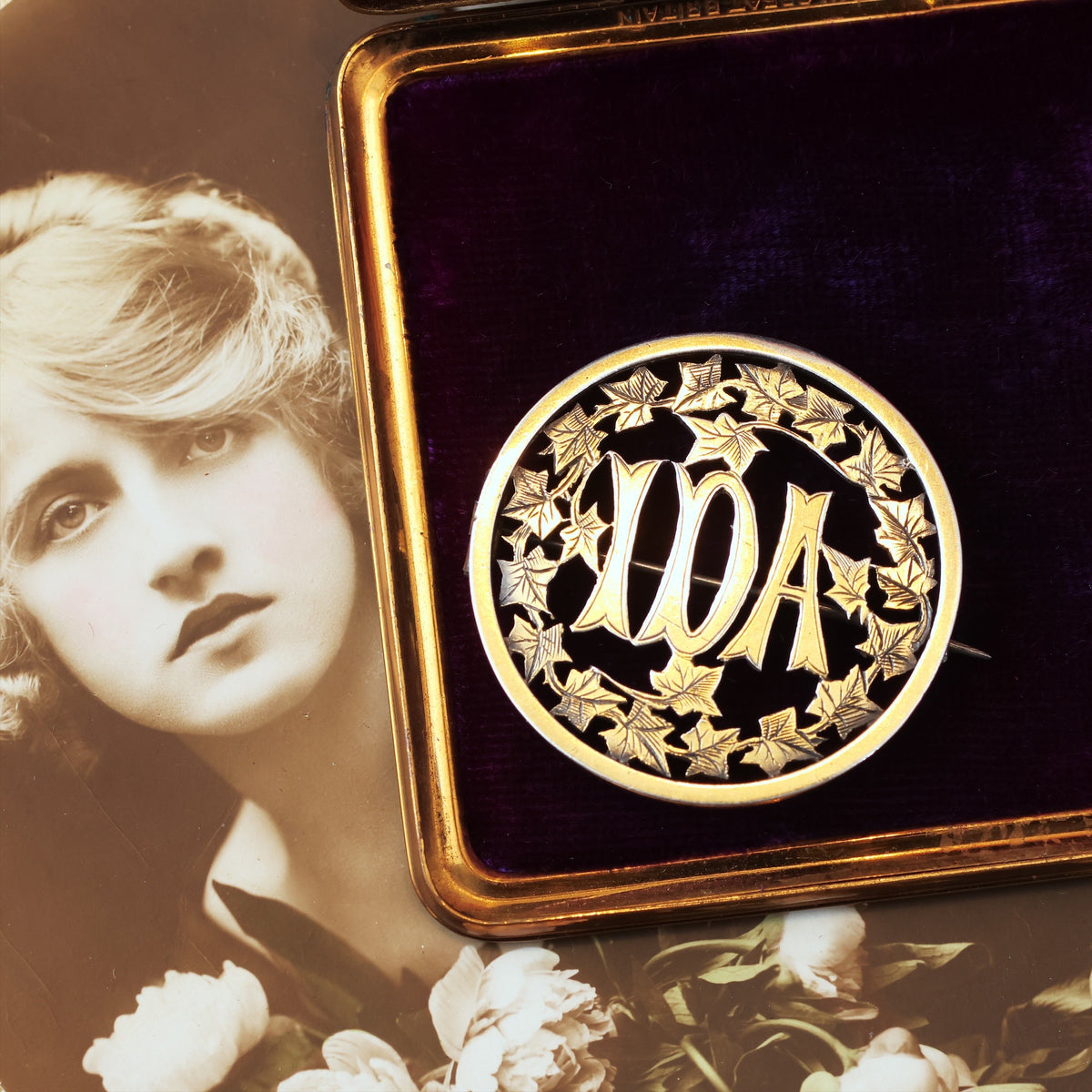 Antique 1880's 'IDA' Name Brooch