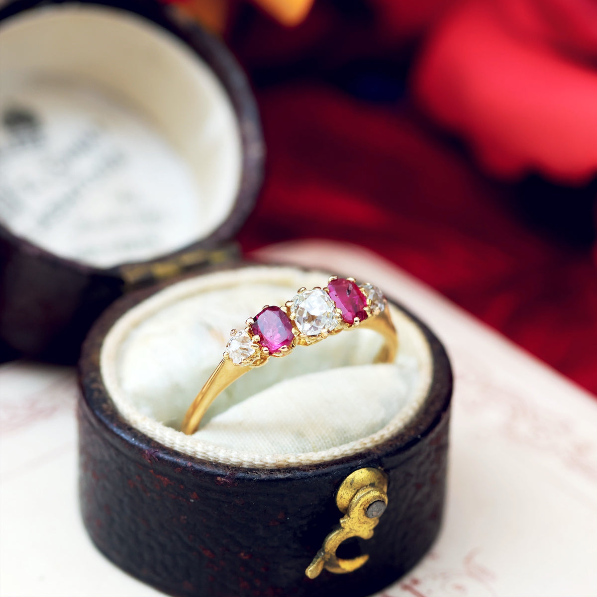 Vintage Ruby & Diamond Ring