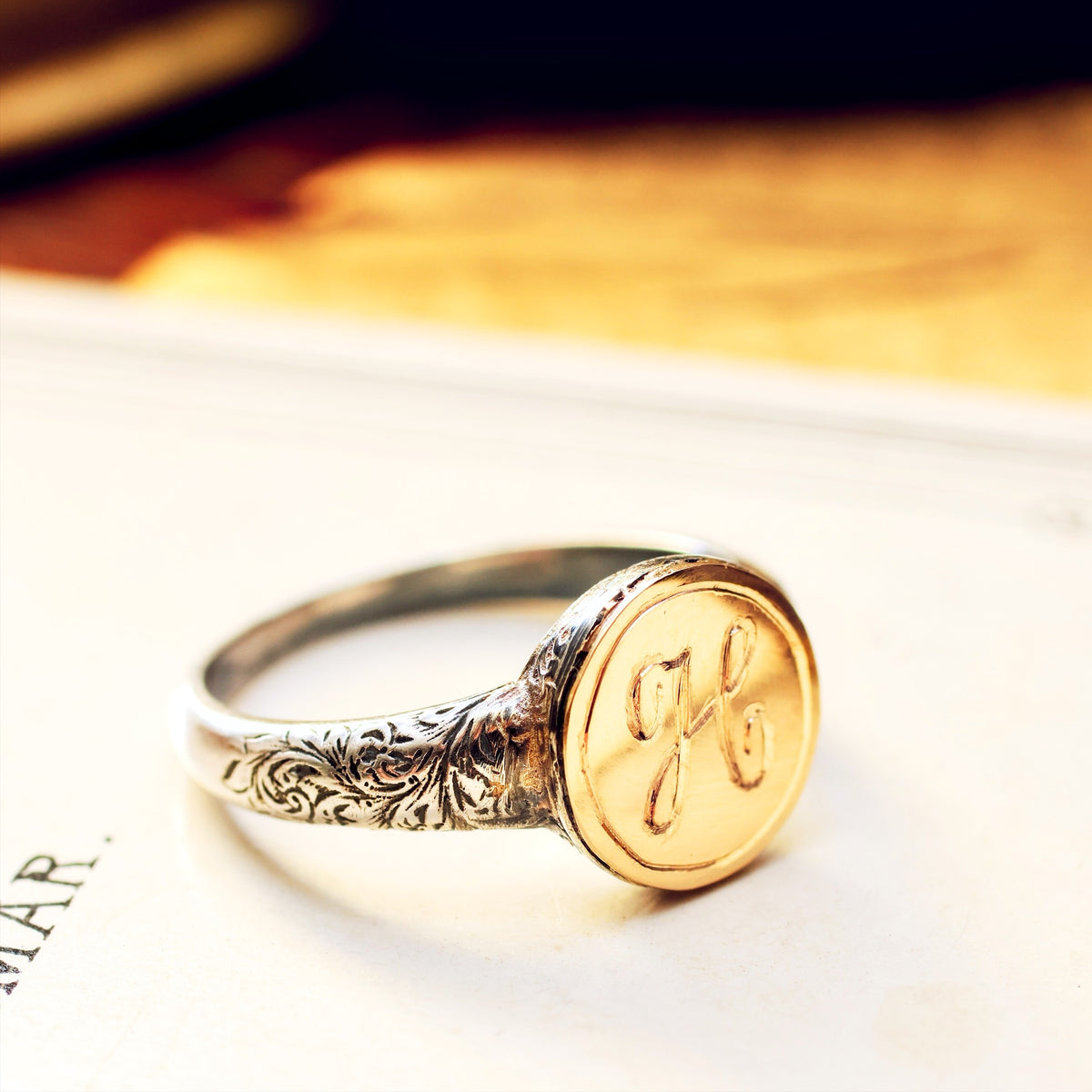 Georgian Style Silver Signet Ring