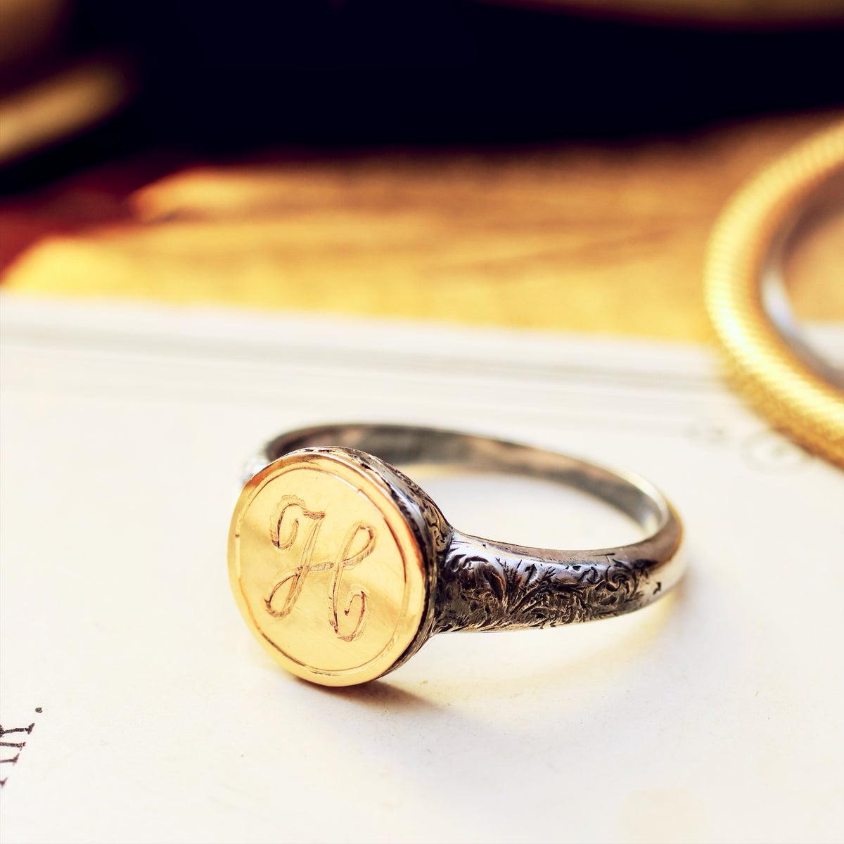 Georgian Style Silver Signet Ring