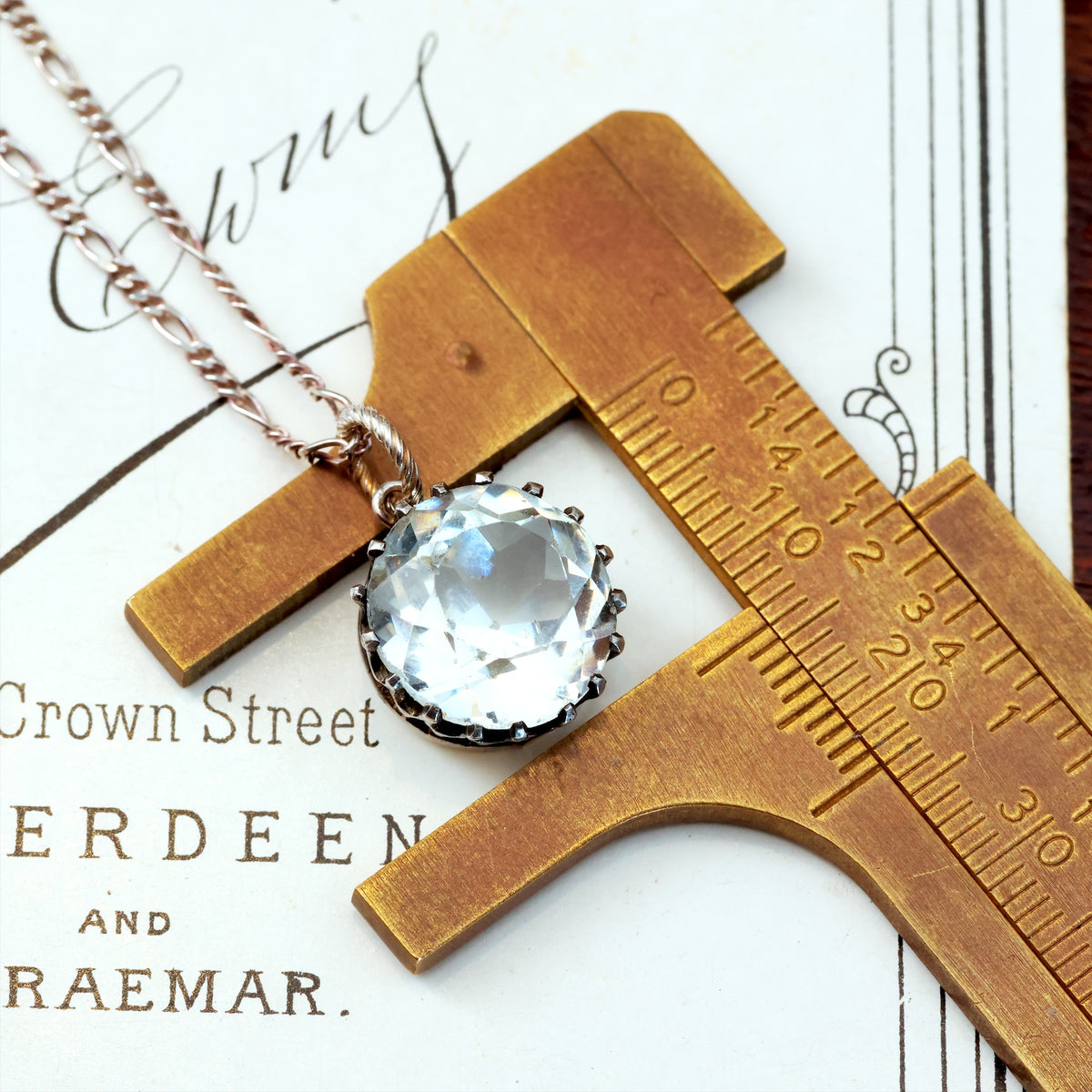 Vintage Edwardian Silver Paste Pendant