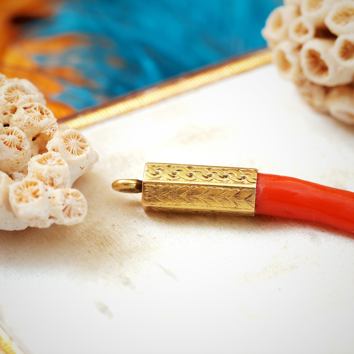 Trapani Red Coral Cornicello Amulet