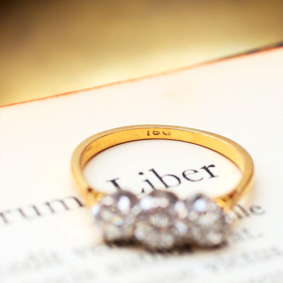 Oh Happy Love! Diamond Trilogy Engagement Ring