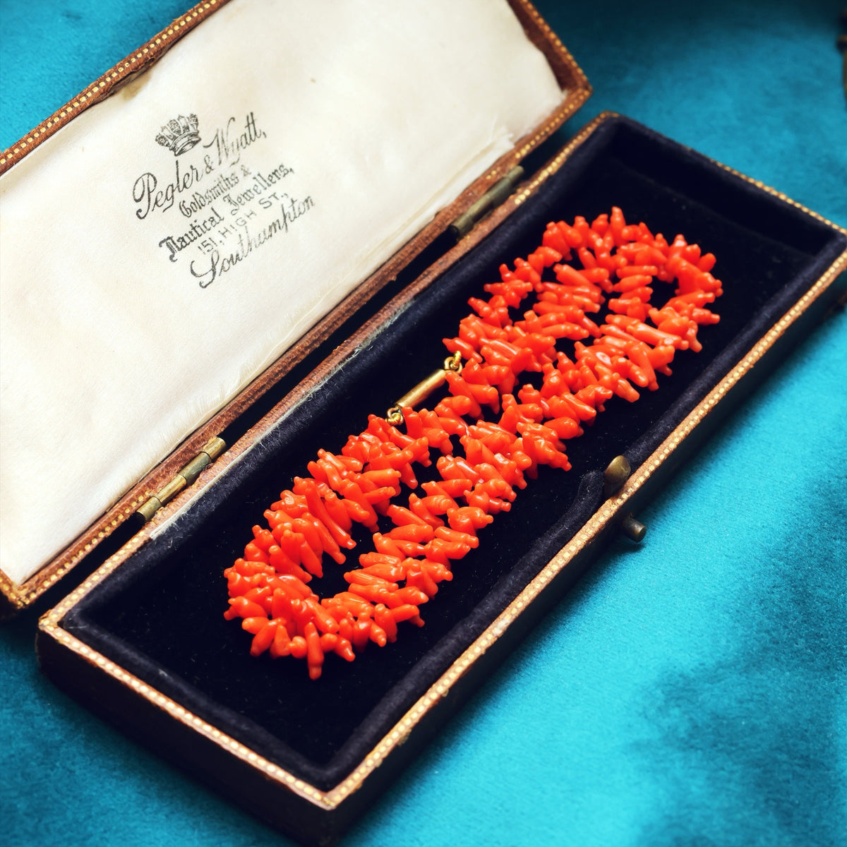 Fine Hand Carved Antique Georgian Coral Necklace