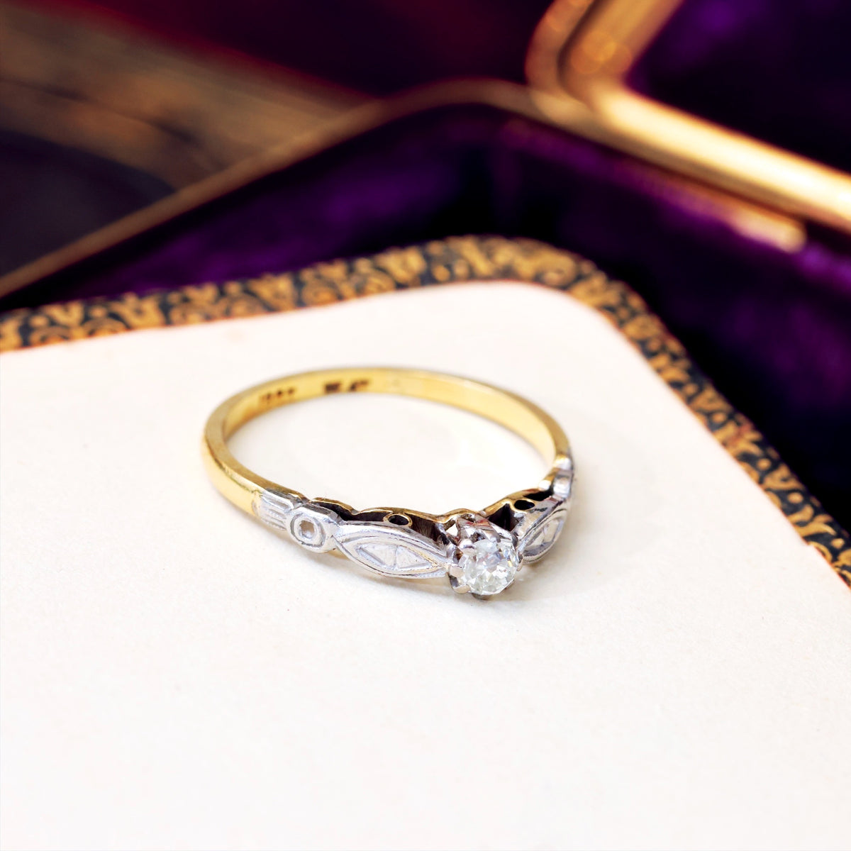 Dearest Vintage 1950's Diamond Engagement Ring