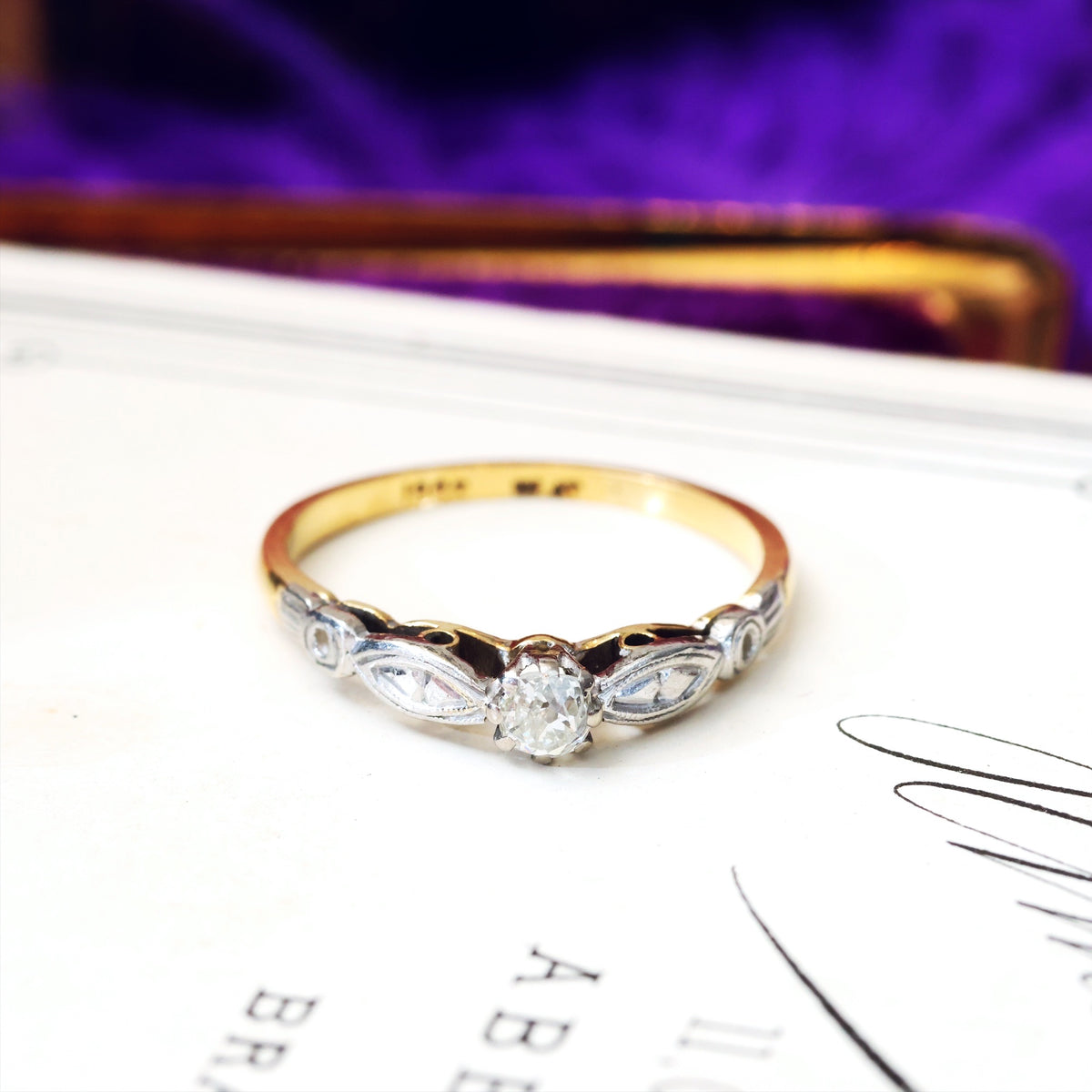 Dearest Vintage 1950's Diamond Engagement Ring