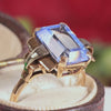 Vintage 1940's Art Deco Spinel Dress Ring