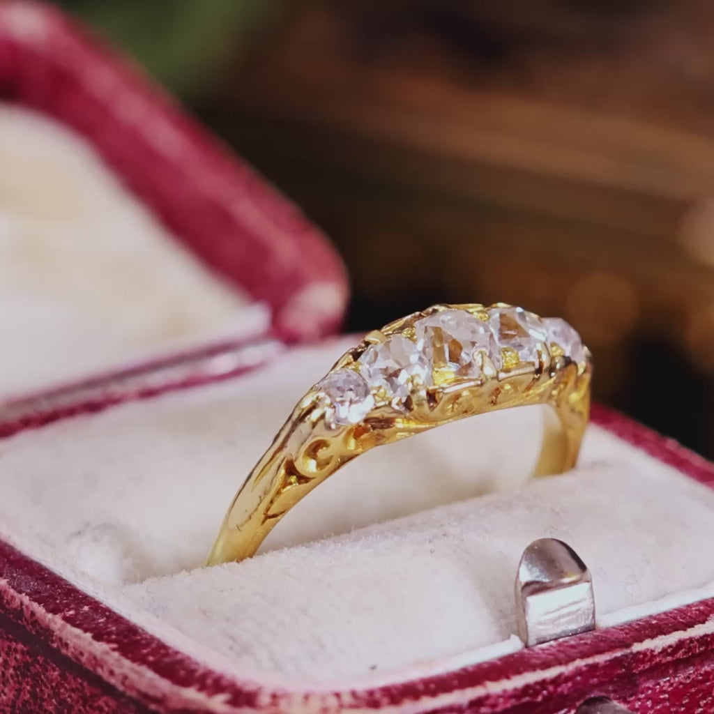 Five Stone Diamond & 18ct Gold Engagement Ring