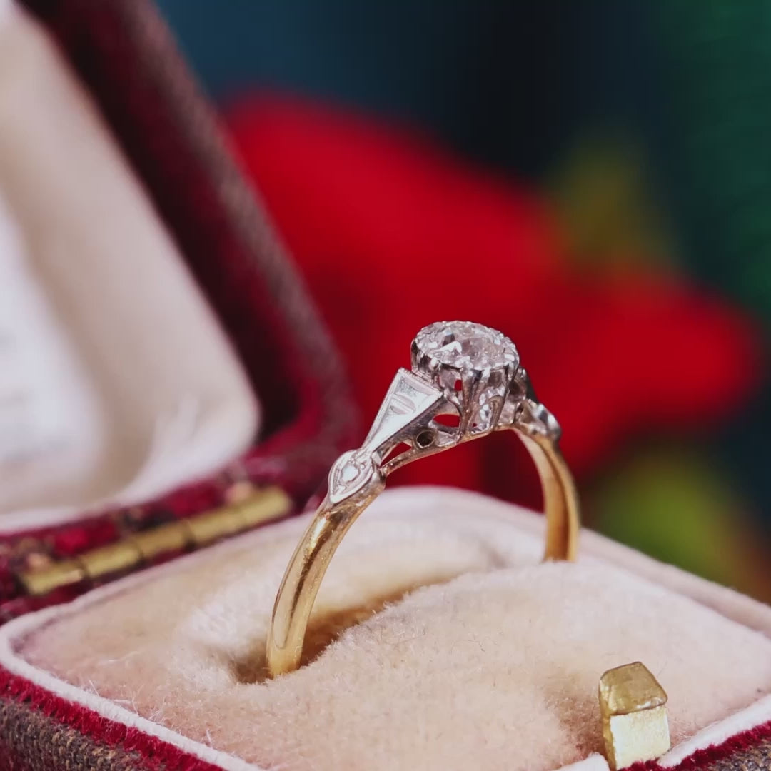 Vintage Diamond Solitaire Ring