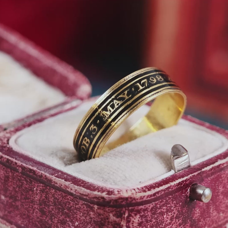 Mourning Ring for Margaret Walker Date 1798