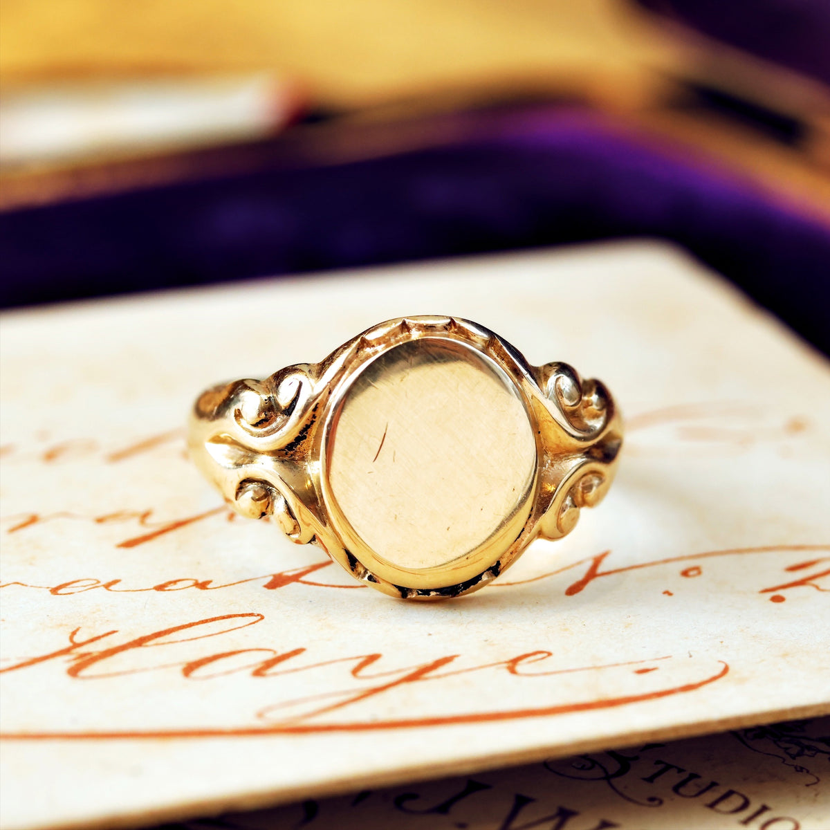 Superb Date 1963 Gent's 9ct Gold Signet Ring