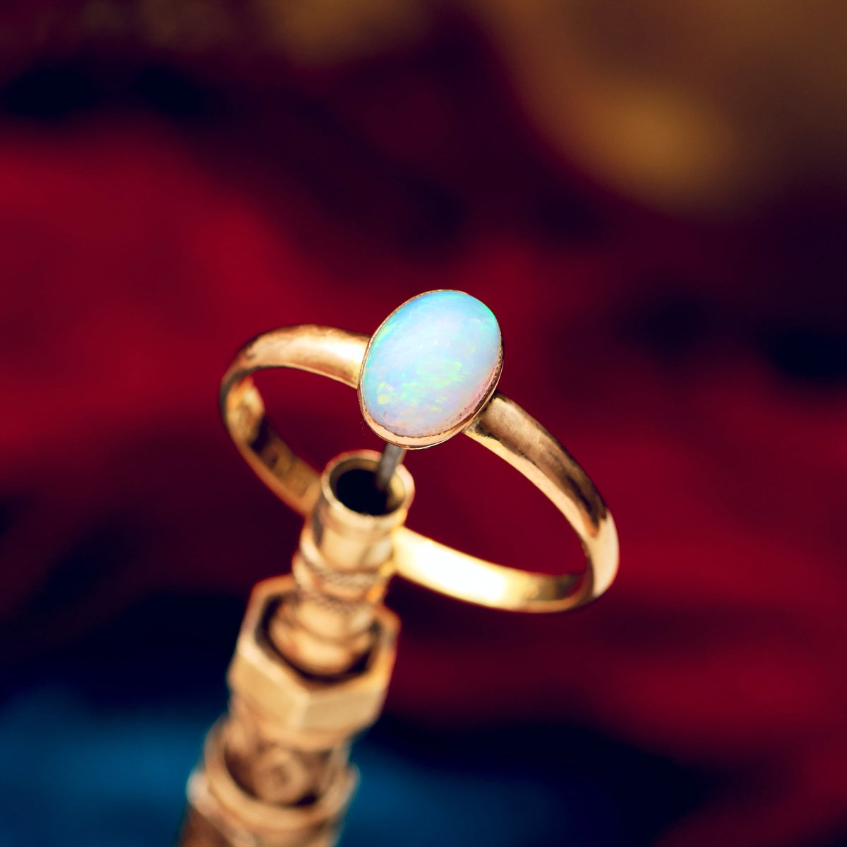 Sweetly Simple Antique Crystal Opal Ring