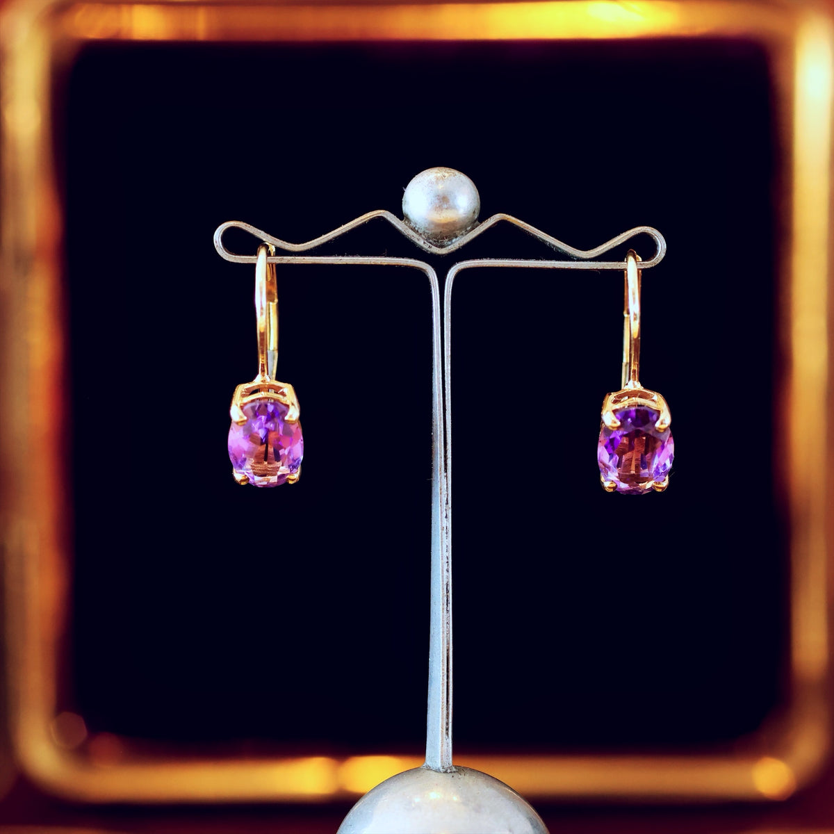 Vintage Amethyst Earrings