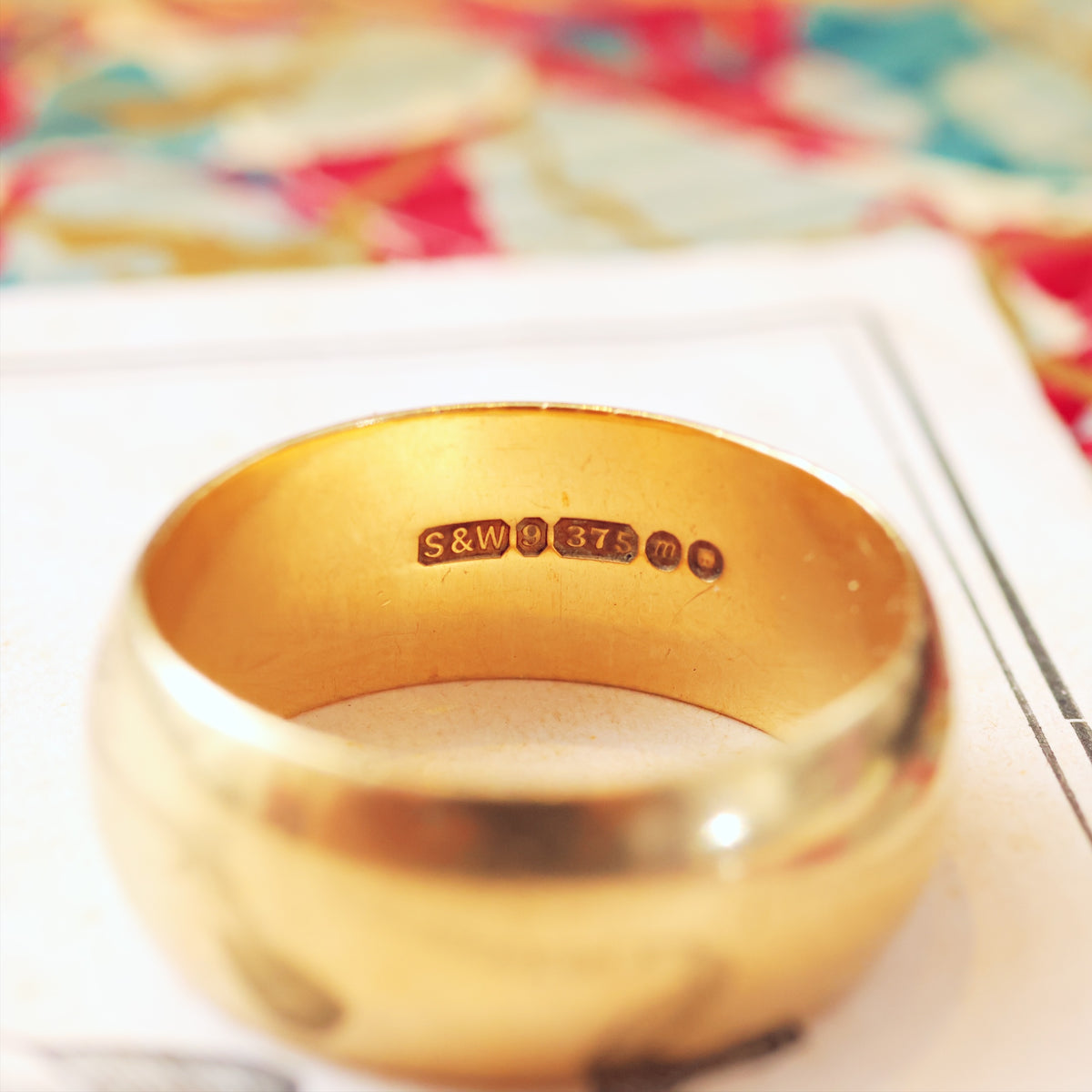 Vintage Men's Date 1967 9ct Gold Wedding Band