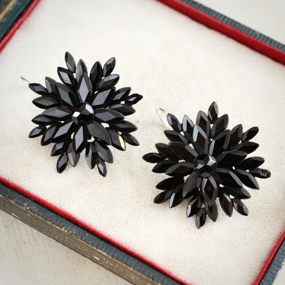 Victorian Vauxhall Glass Starburst Earrings