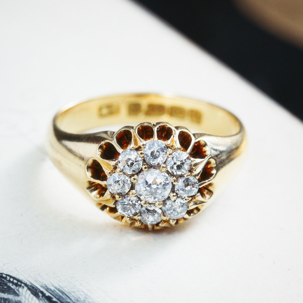 Date 1902 Diamond Cluster Ring