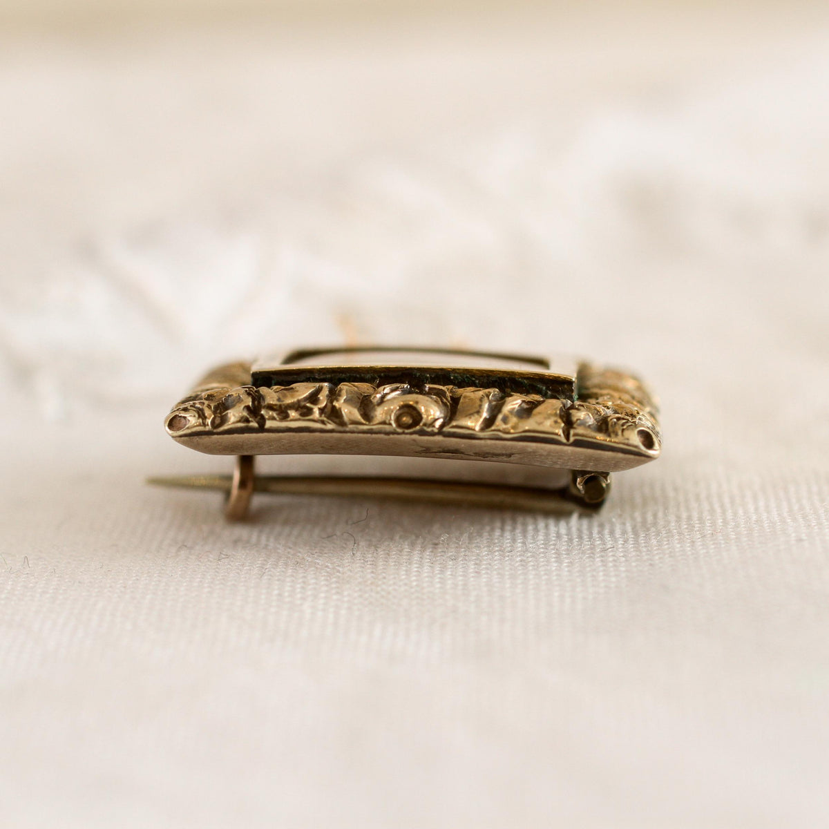 Precious Date 1821 Georgian Lace Pin Brooch