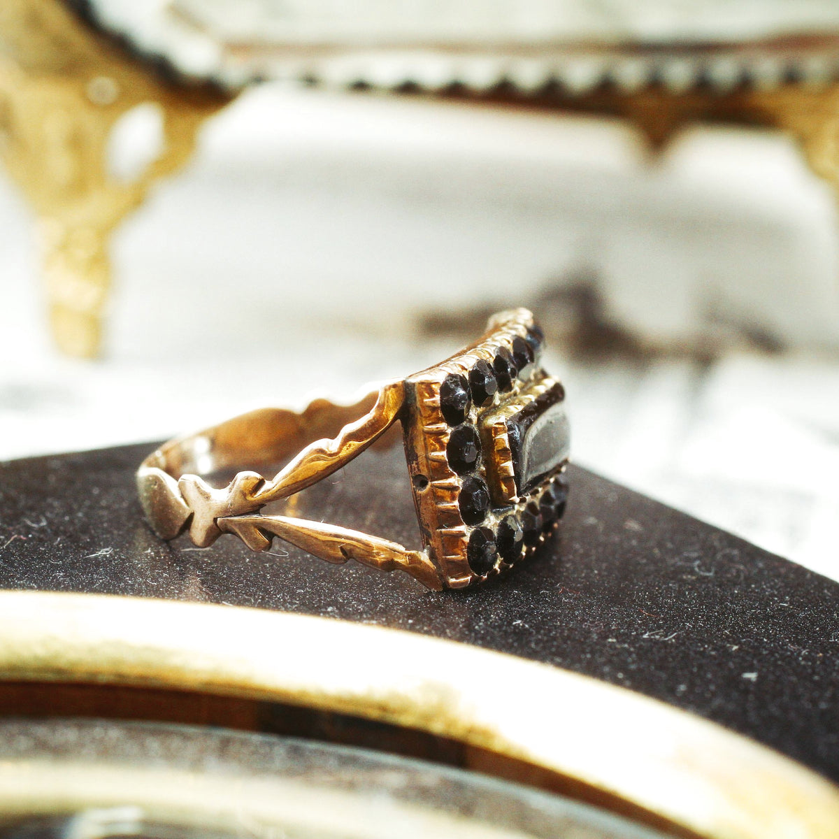 Antique Mourning Ring Dated to 1852