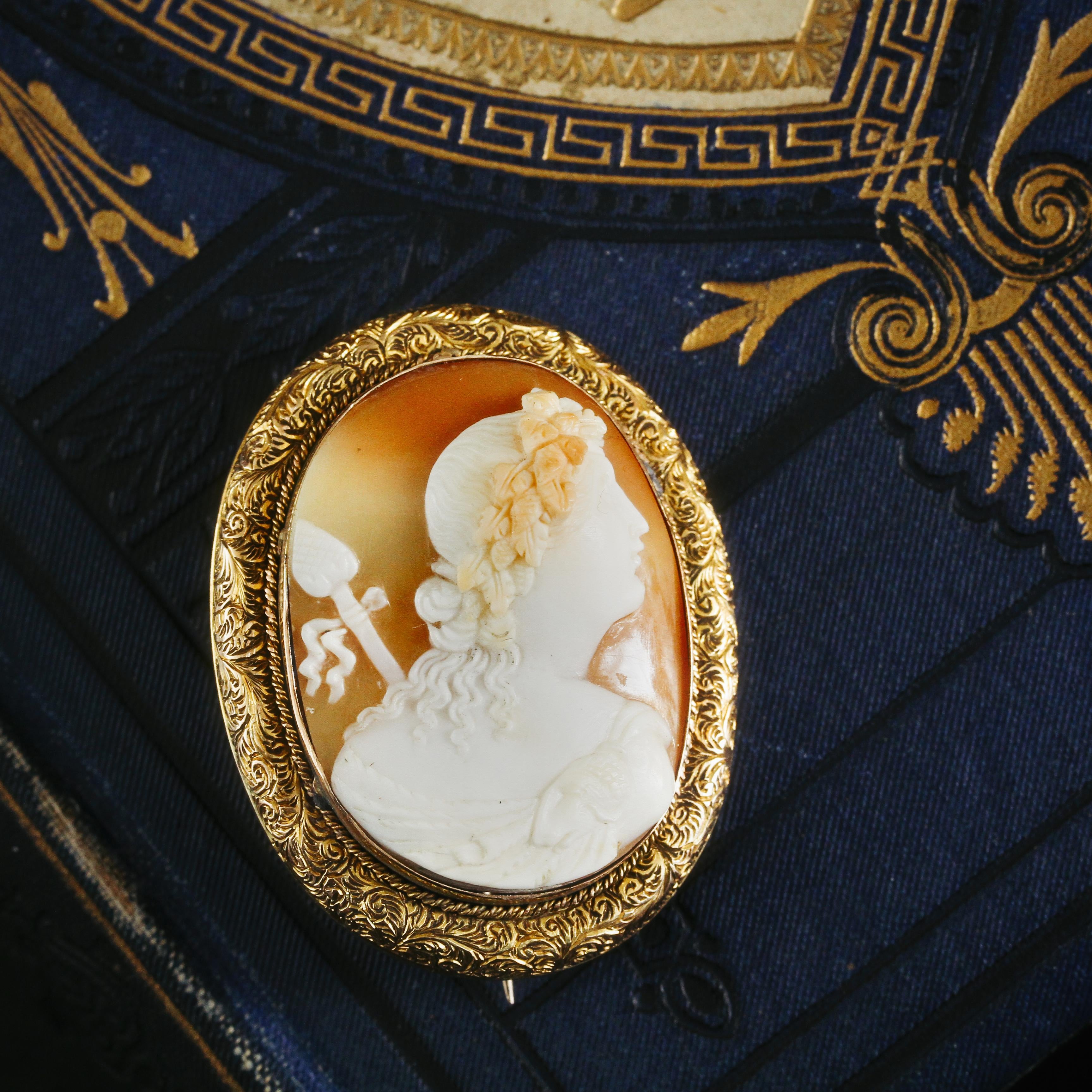 Gorgeous Shell Cameo Brooch, Unmounted Cameo, Exquisite Detail, Rare, online Vintage Ca